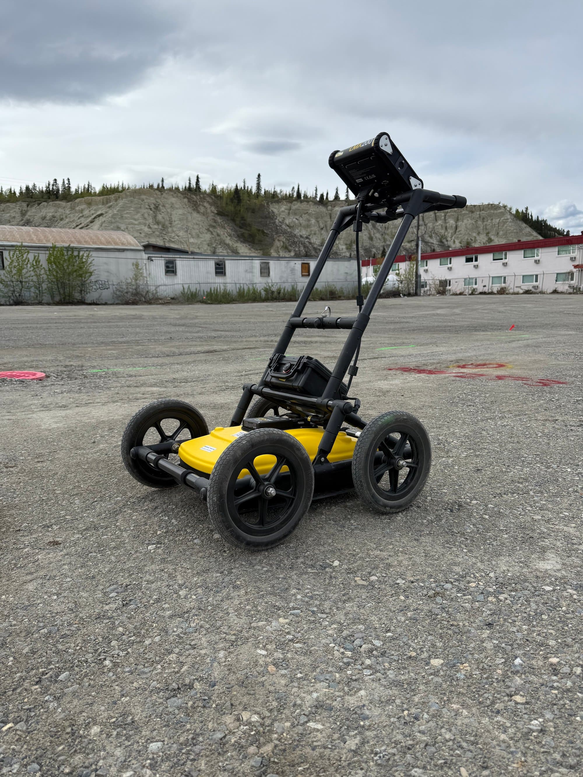 GPR clearance of a dig area on an industrial lot