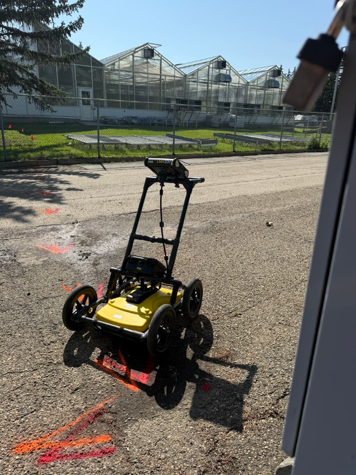 GPR unit ready for a concrete scan