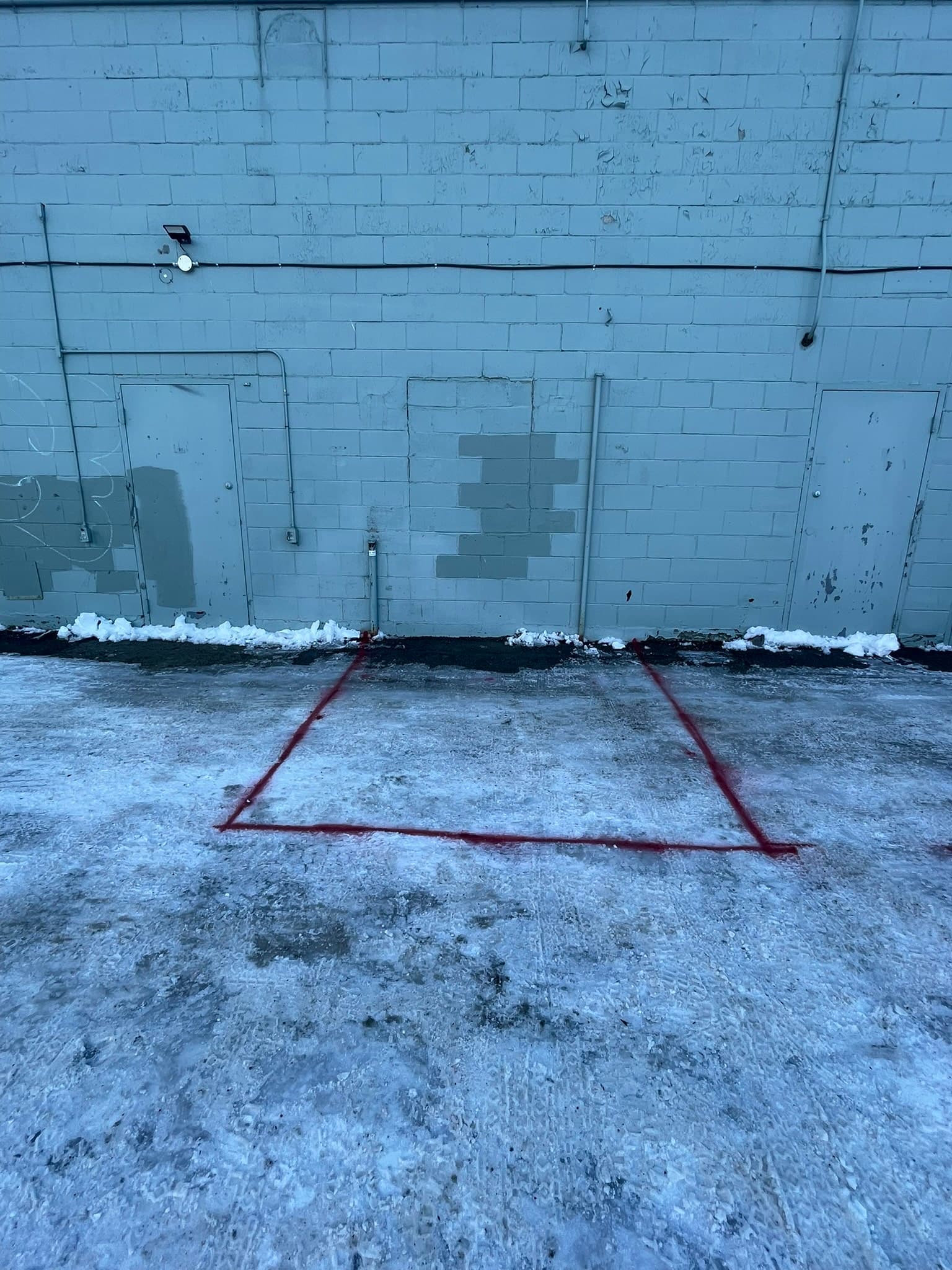 Tracing a buried service line in Whitehorse