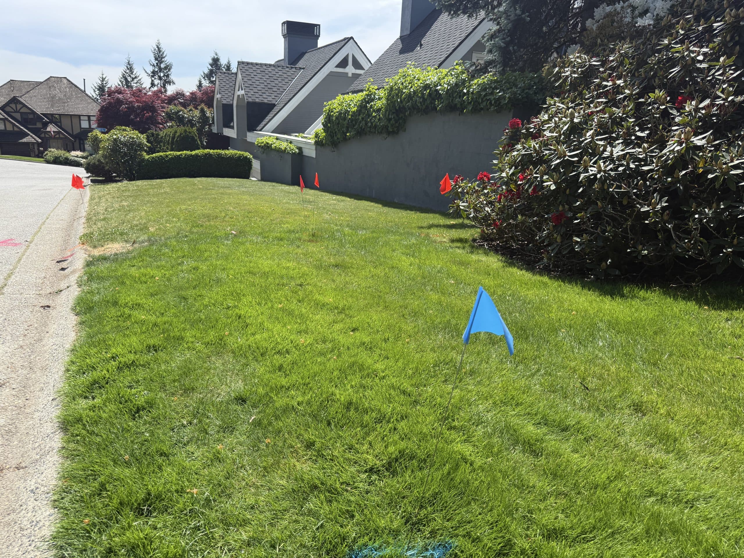 PCI technician locating private underground utilities in Vancouver
