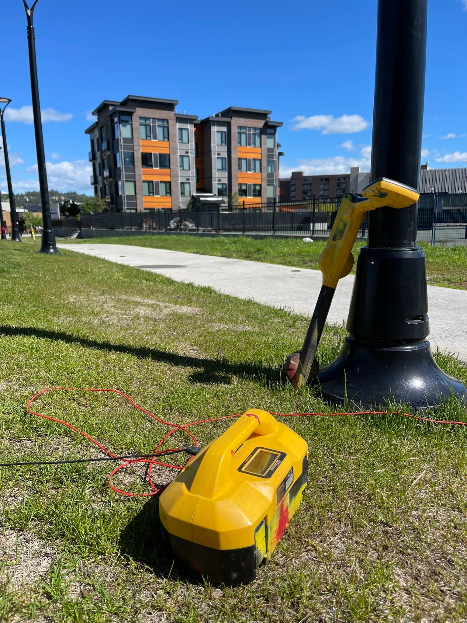 Private utility locating in downtown Prince George