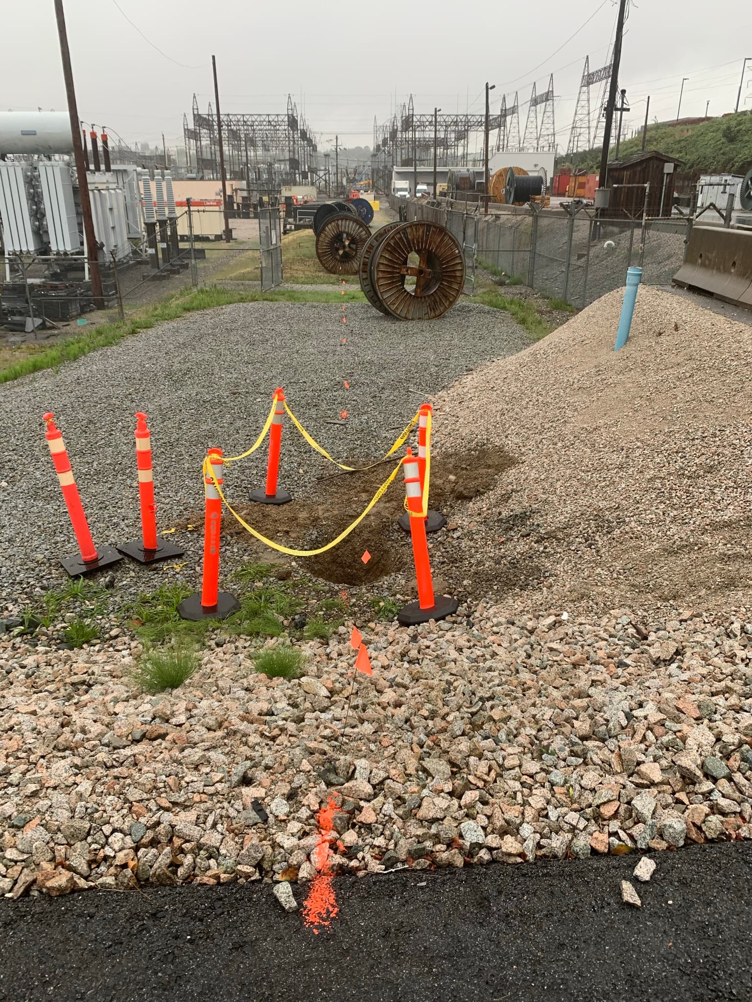 Private utility locating at a downtown Vancouver substation