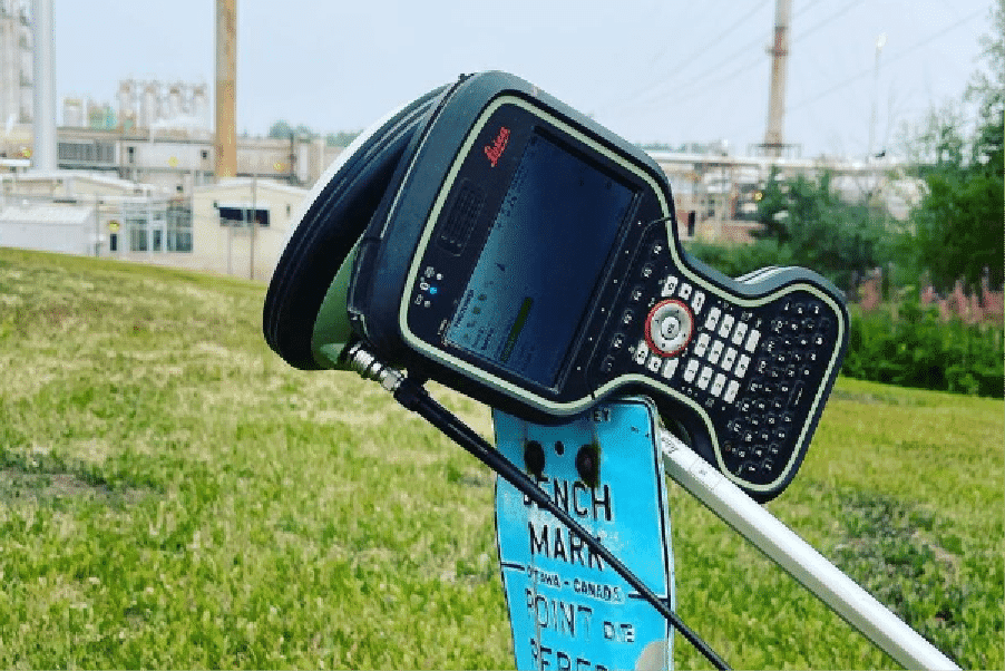 As-built construction survey near Fort Nelson