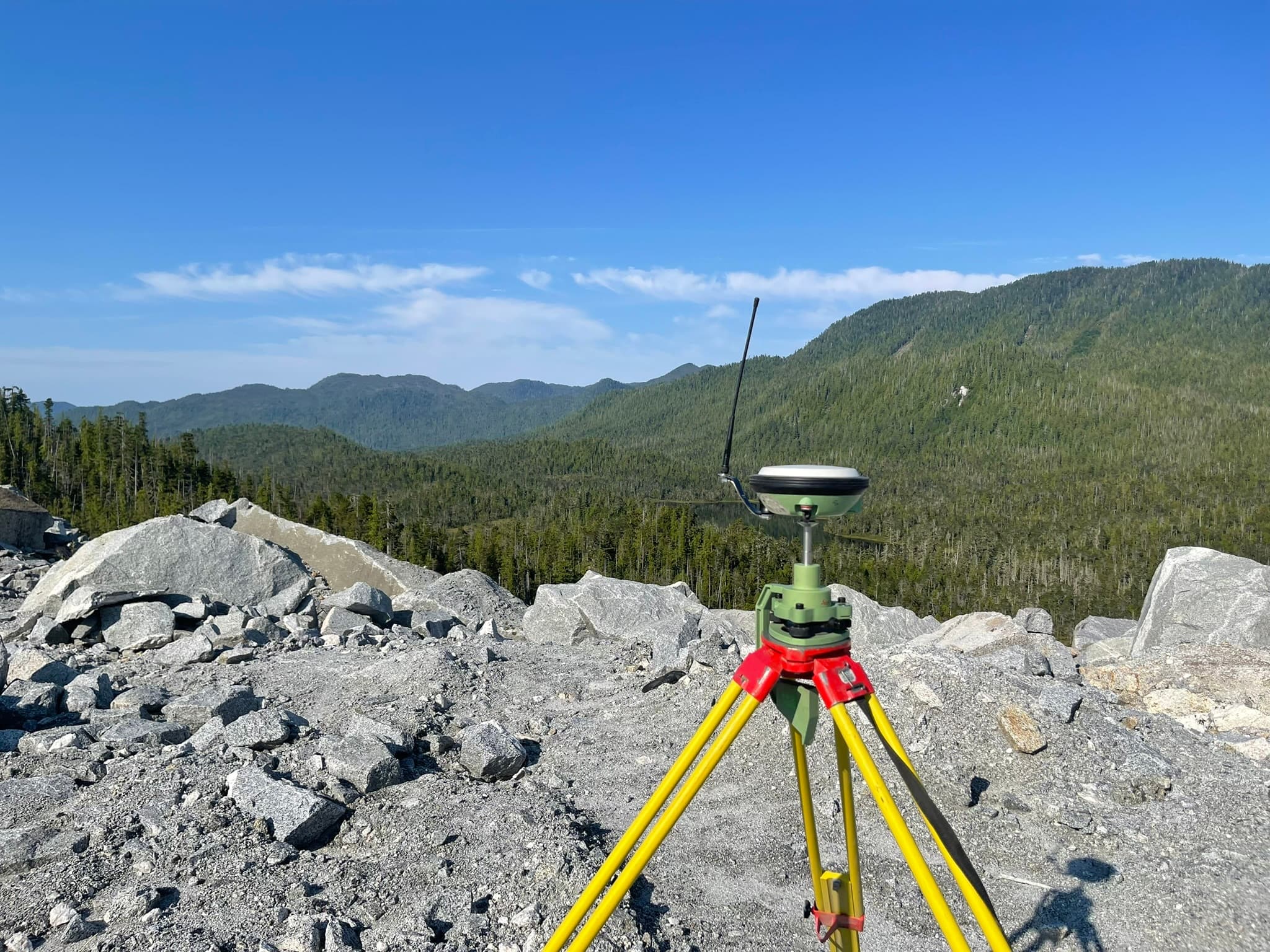 Construction surveying for an engineering project