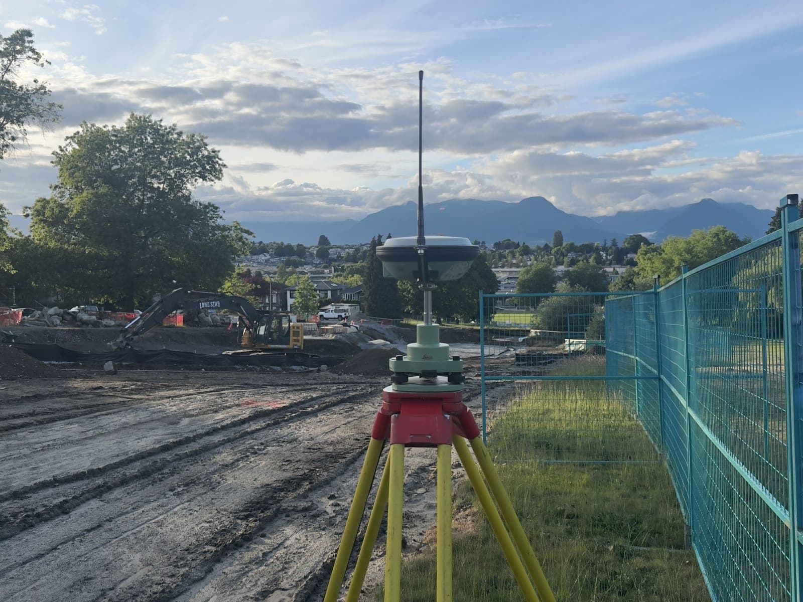 Topographic survey of a Vancouver construction site