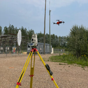 Logo or imagery representing an engineering and construction surveying company operating in both Alberta and British Columbia, symbolizing their expertise in regional infrastructure development and topographical assessments.