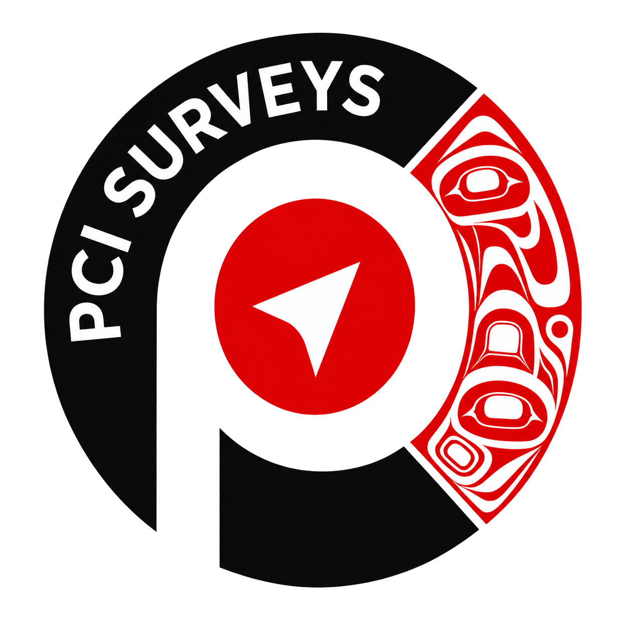 PCI Surveys mobile logo for surveying, locating, and safe digging